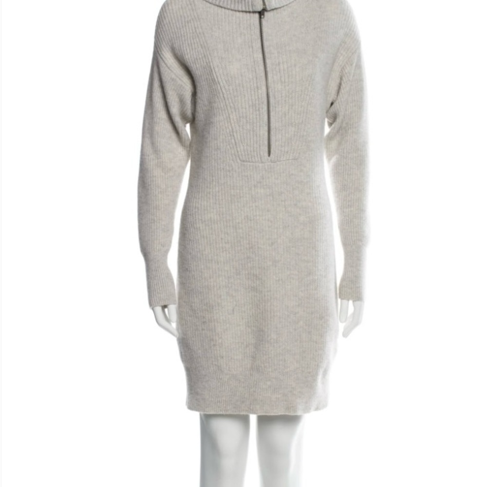 Cozy Wool Gray Knit Dress